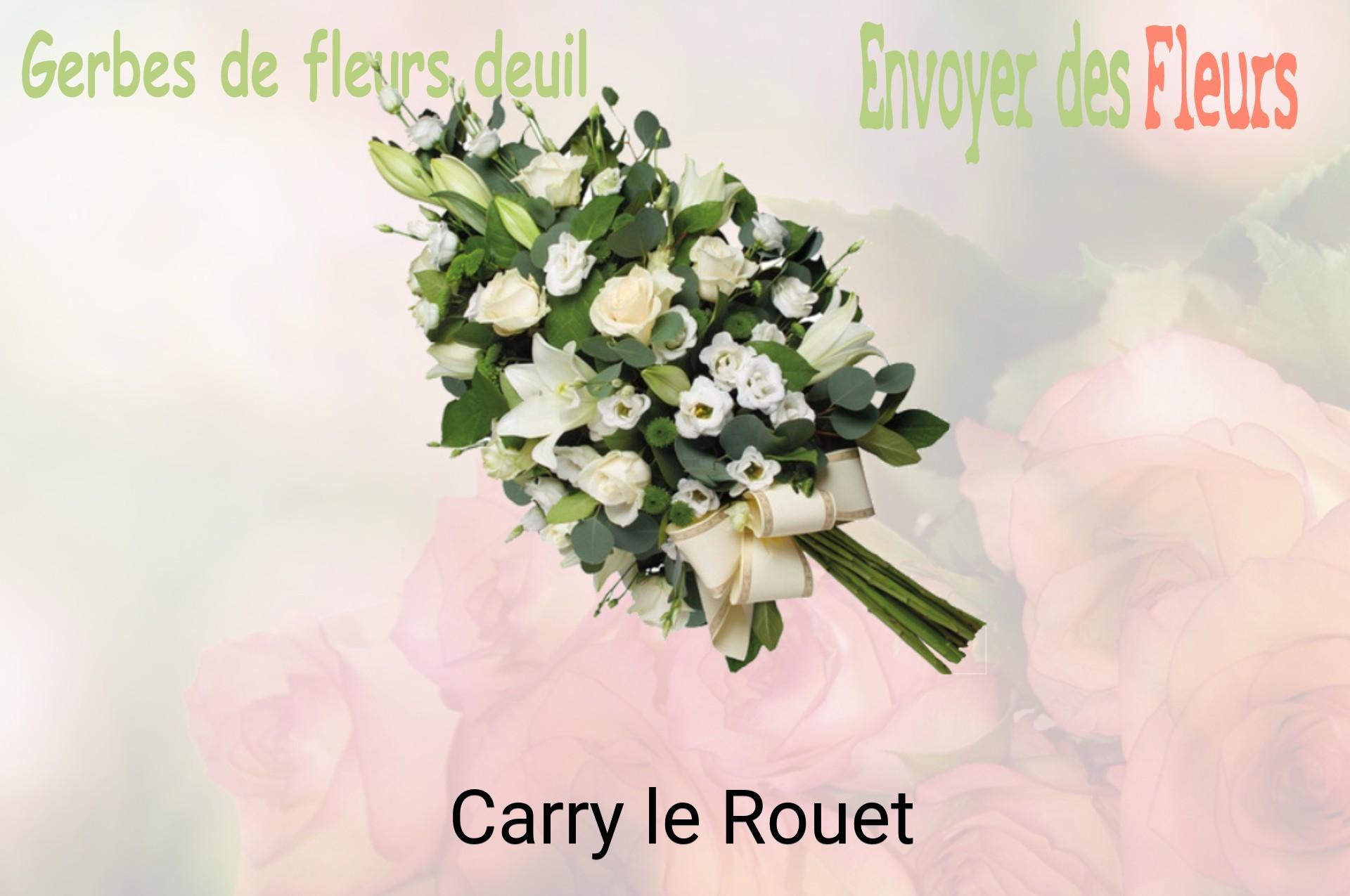Gerbe de fleurs de deuil livrée à Carry-le-Rouet